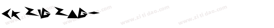 CK Zig Zag字体转换